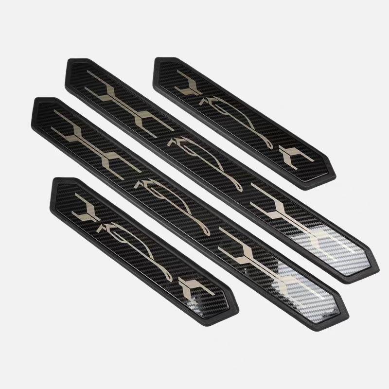 For Toyota C-HR CHR HEV AX20 2024 2025 Door Sill Anti-Kick Decoration Bumper Sill Anti-Dirty Cover Stickers Accessories