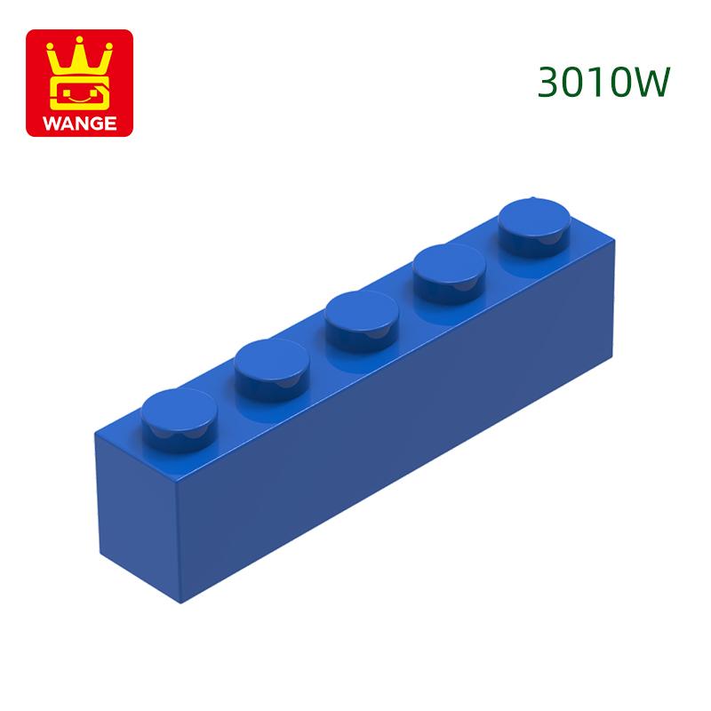Non-Toxic 52Pcs/Lot Thick Bricks 1X5 Dots Block Moc Color Accessories Compatible With 3010W Brick Diy Children'S Toy Assembly Part