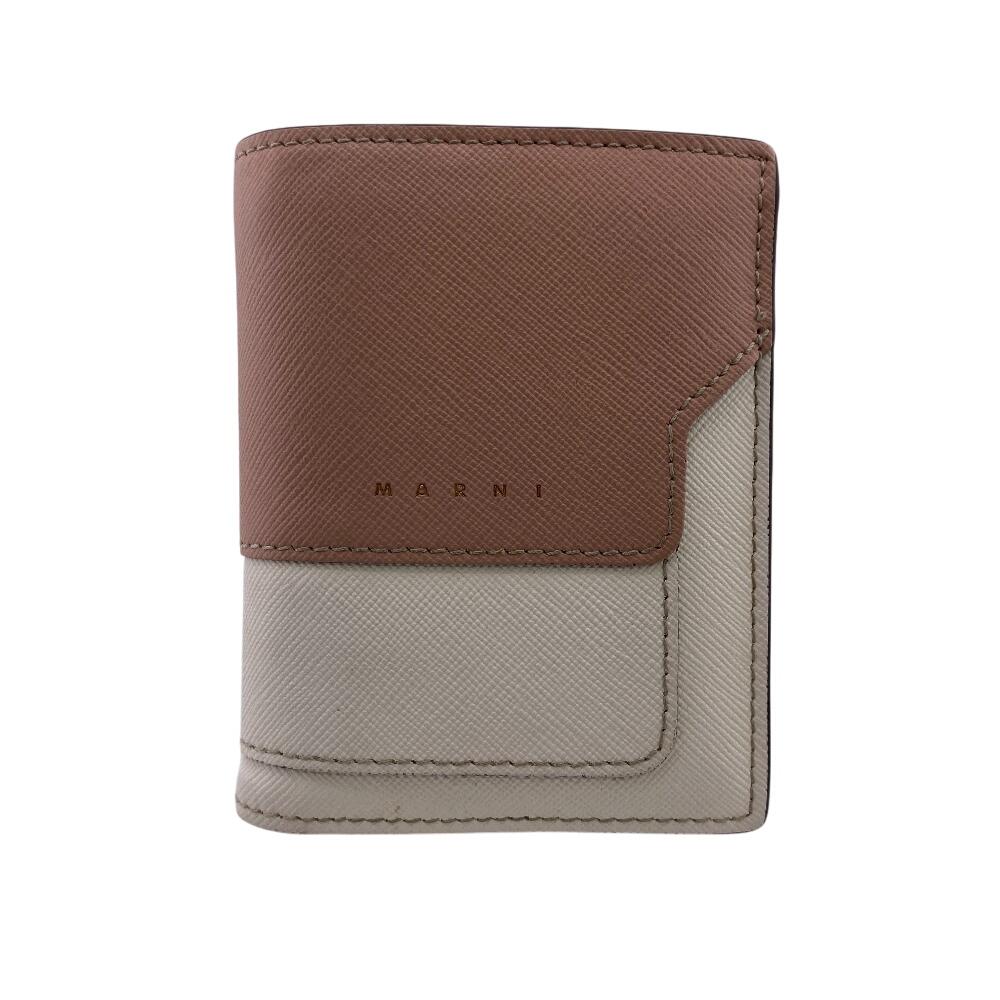 

MARNI leather Bifold Wallet white leather Women Used
