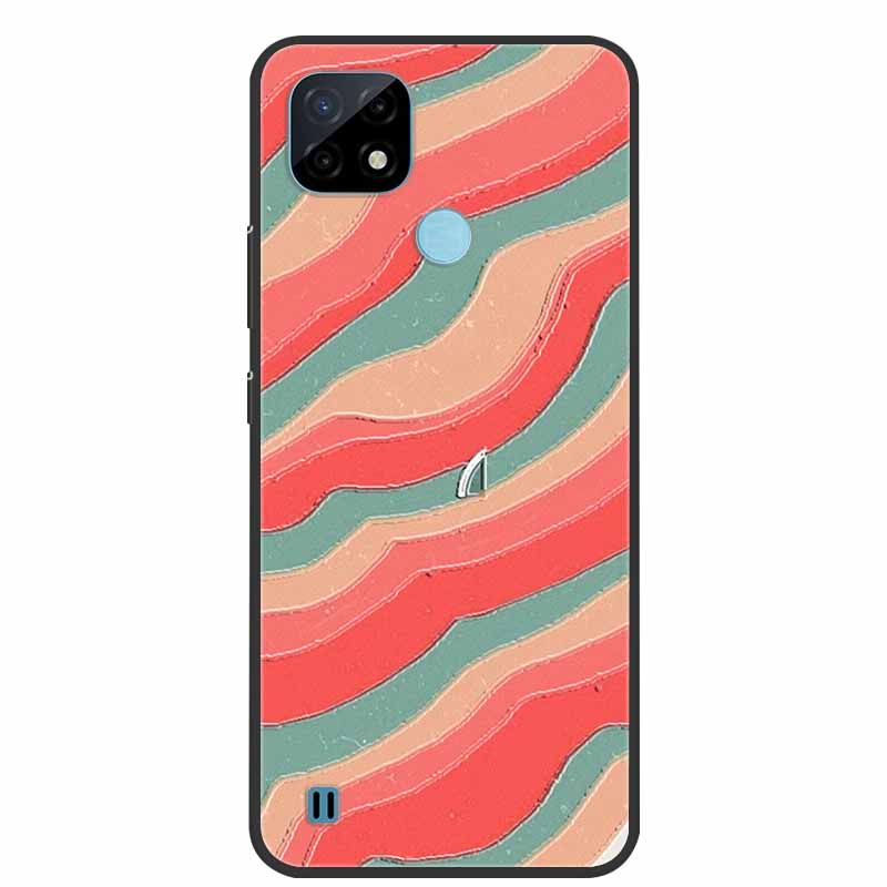 For Realme C21Y Case 3D Flower Emboss Soft Silicone Phone Case For OPPO Realme C21Y RMX3261 Capa TPU Funda Realmi C21 Y Coque