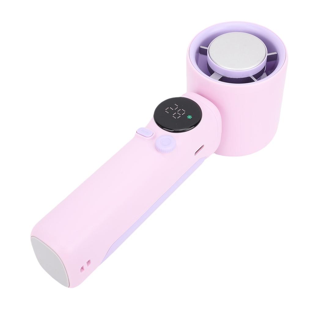 Ice Cooling Handheld Fan USB Rechargeable 1 199 Speeds LED Digital Display Long Battery Life Turbo Fan with Cooling