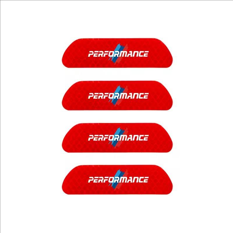 4Pcs Car Door Sticker Safety Warning Reflective Mark For BMW G80 G06 G07 G42 G14 G15 G16 F82 X1 X3 X5 X7 M1 M2 M3 M4 M5 M6 M7 YL6