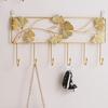 Golden Metal Coat Hooks Iron Art Coat Hanger Multipurpose Key Holder  Living Room