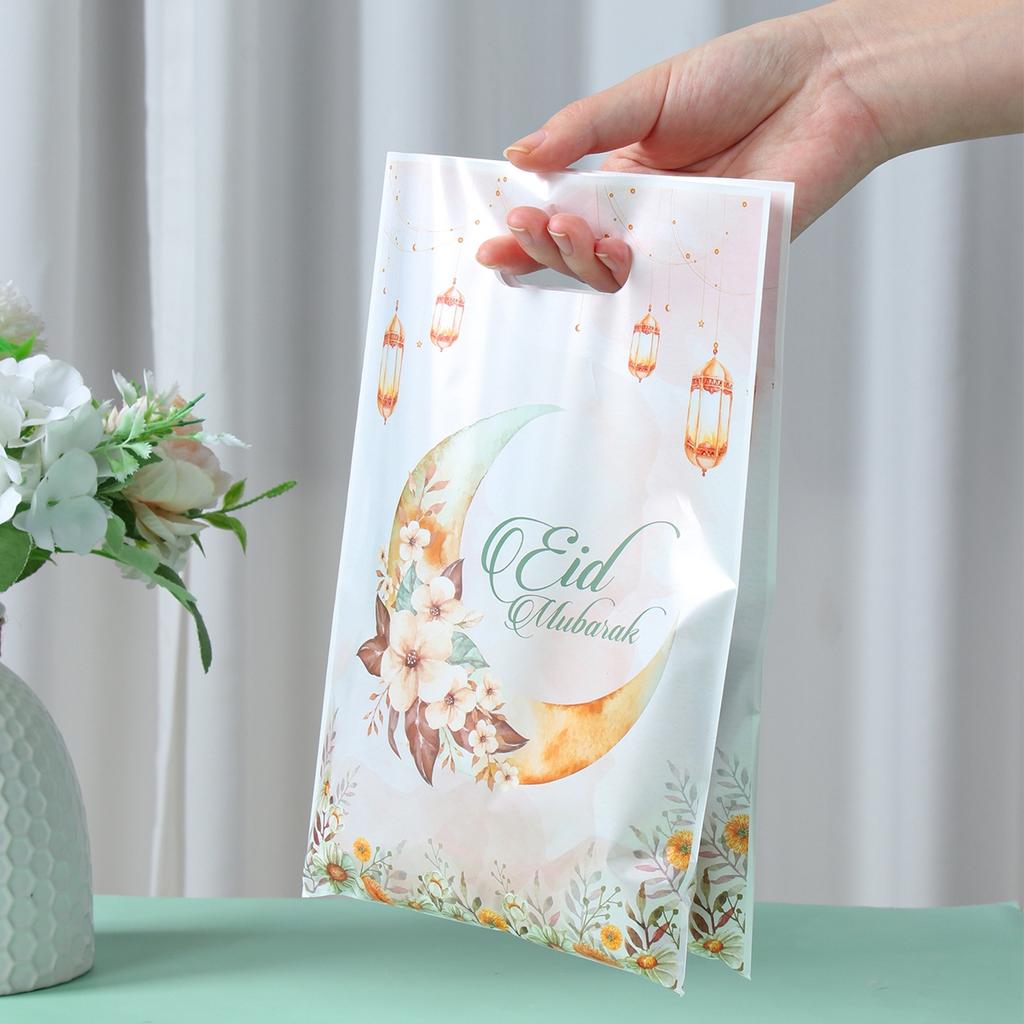 Eid Mubarak Handbag Gifts Candy Bag Ramadan Kareem Decor For Home 2025 Islamic Muslim Festival Eid Al-Fitr Party Supplies Favors