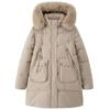 Sleeves Detachable Fashion Woman Long Parkas Winter Coats Hooded Faux Fur Collar Thick Warm Outerwears Women's Jackets