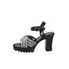 Fashion New Cross-strap High-heeled Sandals for 2025 Fashion Women's Sandals, Summer Women's Large-sized Thick-heeled One-strap Sandals
