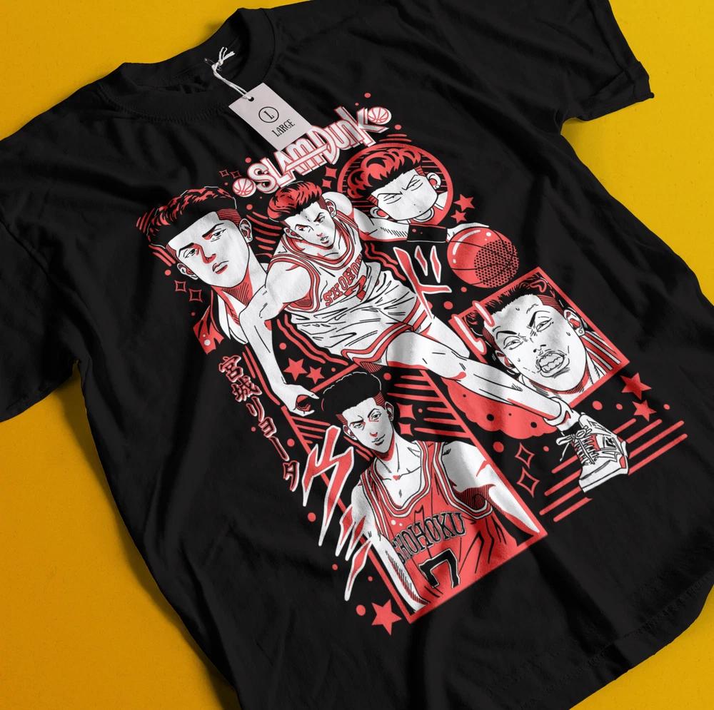 Slam Dunk Tshirt Slam Dunk Team Basketball Anime Hanamichi Shirt Ryota Akira
