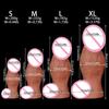 Large Glans Muscle  Super Large Simulation Penis Female Silicone Soft Anal Expansion Device  Wearing Shaped Penis Sex Toy