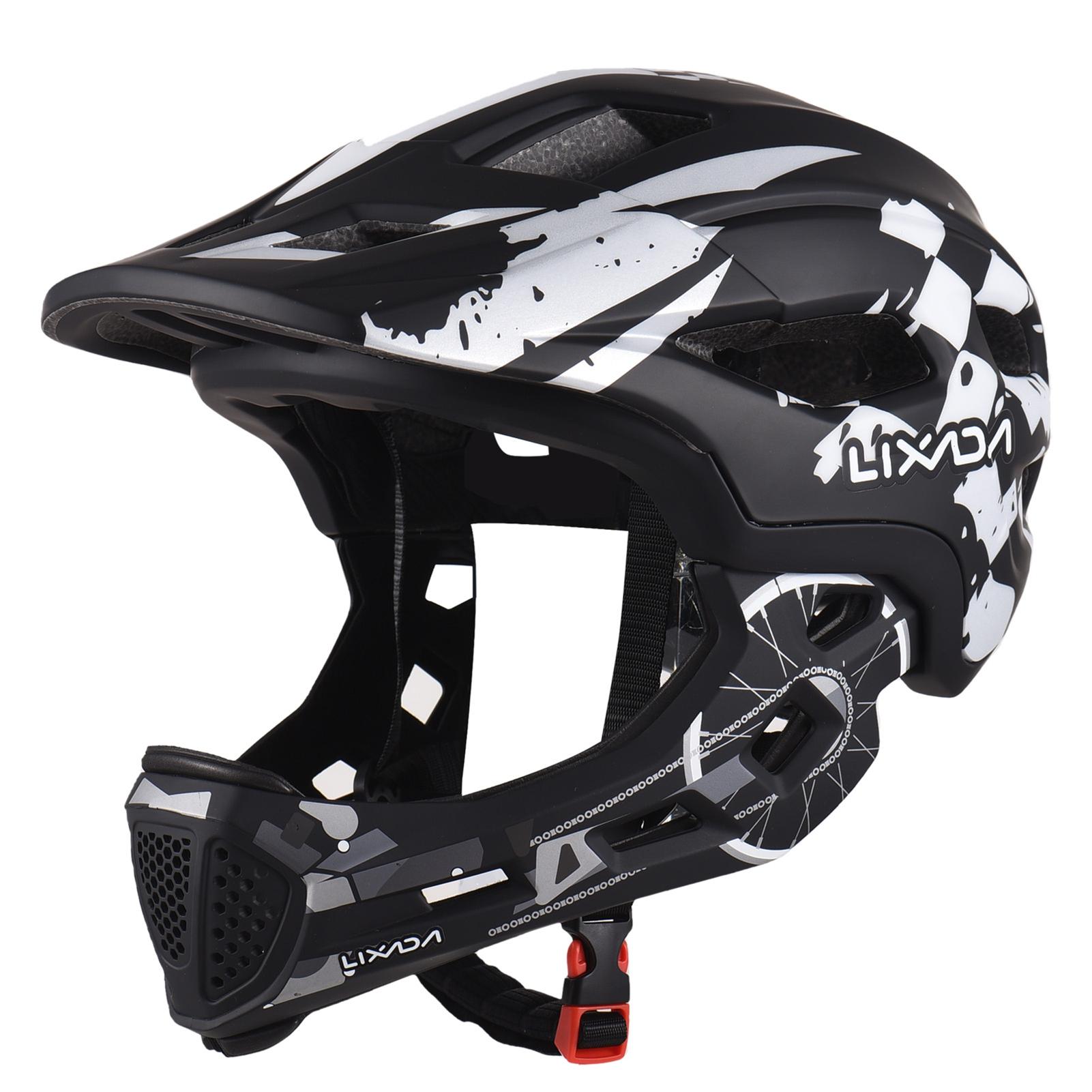 Kids Cycle Helmet Detachable Full Face Helmet Adjustable Cycle Helmet for 5-9 Years Old Children full face helmet