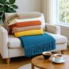 C11 Corn Kernel Solid Color Knitted Blanket - Hotel Bed/Office/Airplane Throw