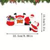 Wooden Christmas Door Frame Decoration Snowman Elk Santa Claus Gingerbread Man Merry Christmas Decor Festival Atmosphere