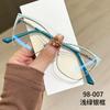 Cat Eye Glasses for Women Design Trendy Metal Anti Blue Light Glasses Blue Light Blocking Eyewear Computer Optical Spectacle