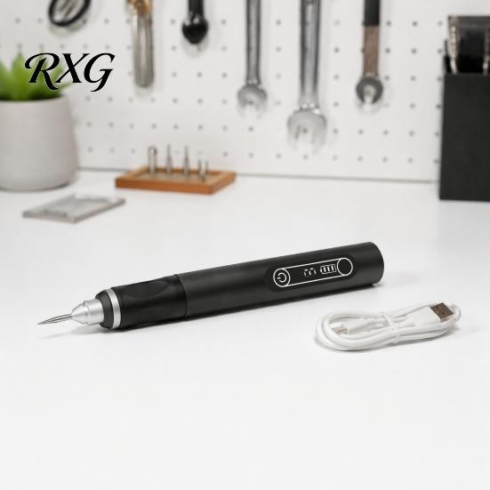 Wood Carving Tool with Variable Speed Cordless Engraving Machines Pen Bits, USB Rechargeable Mini Electric Engraver Etching Professional Crafting
