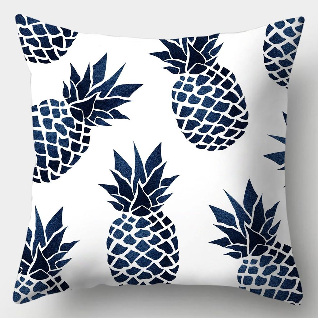 Creative Blue Collection Pillowcase Square Sofa Pillowcase Striped Plaid Cushion Cover
