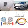 Refrigerant   Conditioning Tools Professional AC Diagnostic Manifold Gauge Set With Hose And Hook Kit For Car Commercial Domestic A / C Systems Bras