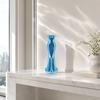 Elegante Kleiderförmige Vase, 3D-gedruckter minimalistischer Blumenhalter, Moderne dekorative Knospenvase für Wohnzimmer, Eingangsbereich, Schminktisch, Heimdekoration