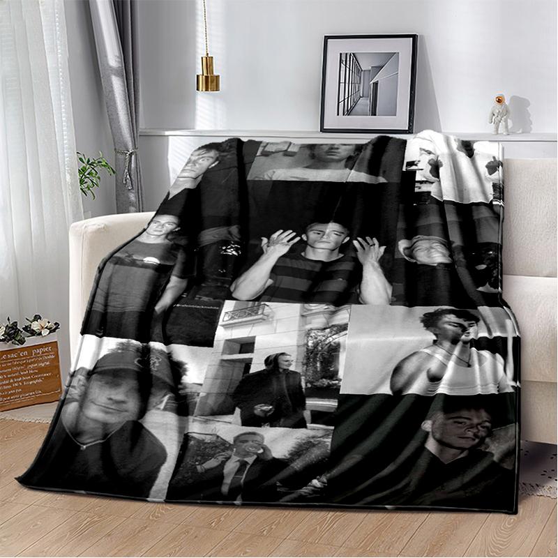 Coperta morbida in peluche 3D Drew Starkey Rafe Cameron, Coperta in flanella per Soggiorno Camera da letto Letto Divano Coperta da picnic Regalo