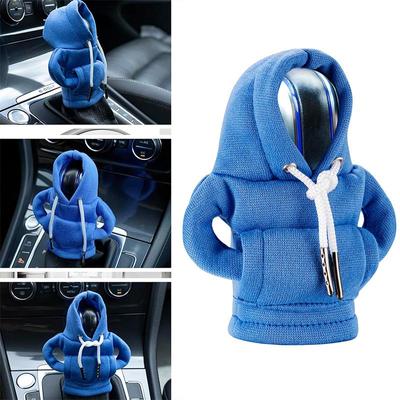 Sweat à capuche pour changement de vitesse de voiture, housse de protection pour levier de vitesse de voiture, intérieur automobile, gadgets mignons, accessoires et décorations de voiture