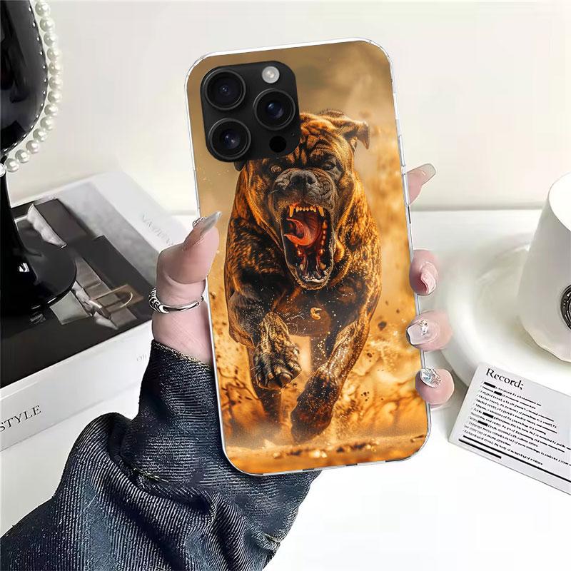 Pit Bull Pet Dog Pitbull Soft Phone Case For IPhone 11 17 Air 16E 16 Pro Max 15 + 14 Plus 13 Mini 12 Apple 7 SE 8 Fundas Coque 1