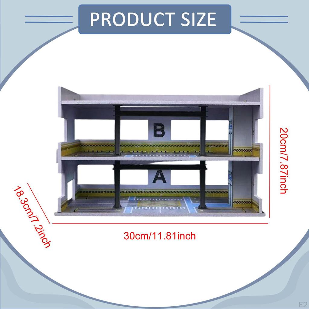1:64 Scale Diecast Vehicle Model Display Case Alloy Car Toy
