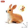 Oenux Lovely Farm Rabbit Bunny Model Action Figure Figurine Wild Desert Cottontail Hare Cute PVC Decoration Education Kid Toy