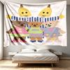 Bananas in Pyjamas Print Tapestry - Portable Wall Decor Cloth, for Home, Dorm, Travel, Bedroom, Living Room - Ideal Birthday Housewarming Gift