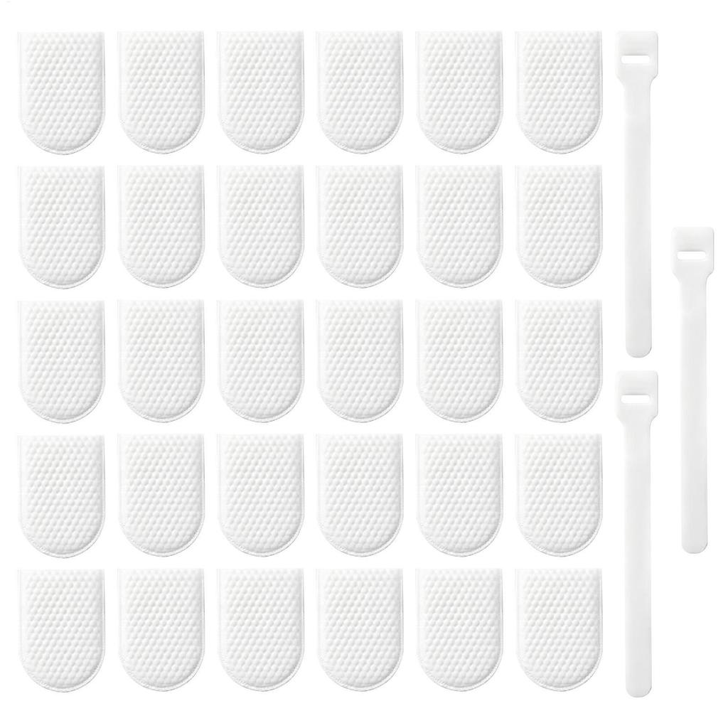 30Pcs Universal Faucet Filter Cotton Bag Anti-splash Thickened Faucet Filter with T-strap Tap Water Filter Bag