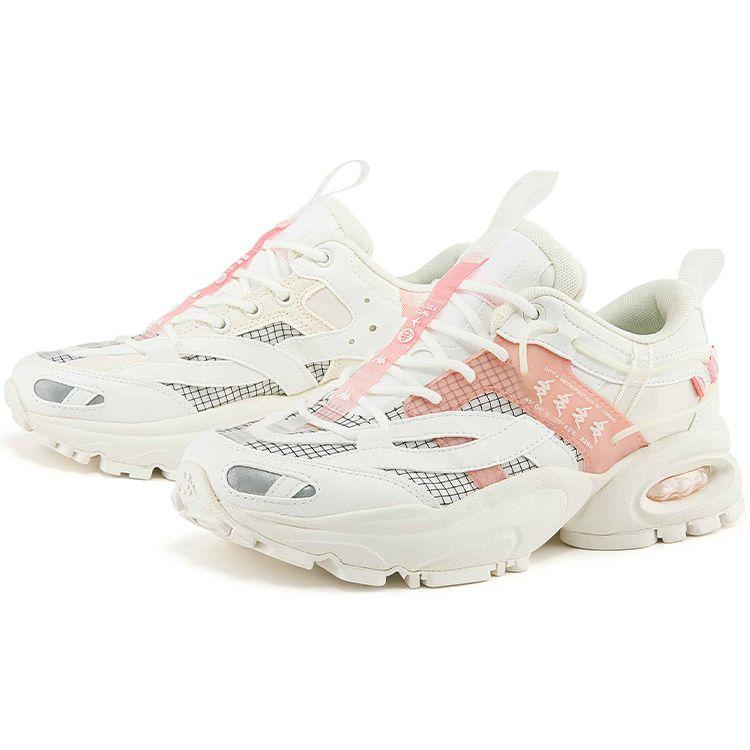 Kappa Fabric Synthetic Leather TPU Vintage Glow In The Dark Slip Resistant Durable Low Top Casual Shoes Women sneaker K0B65MM04-012