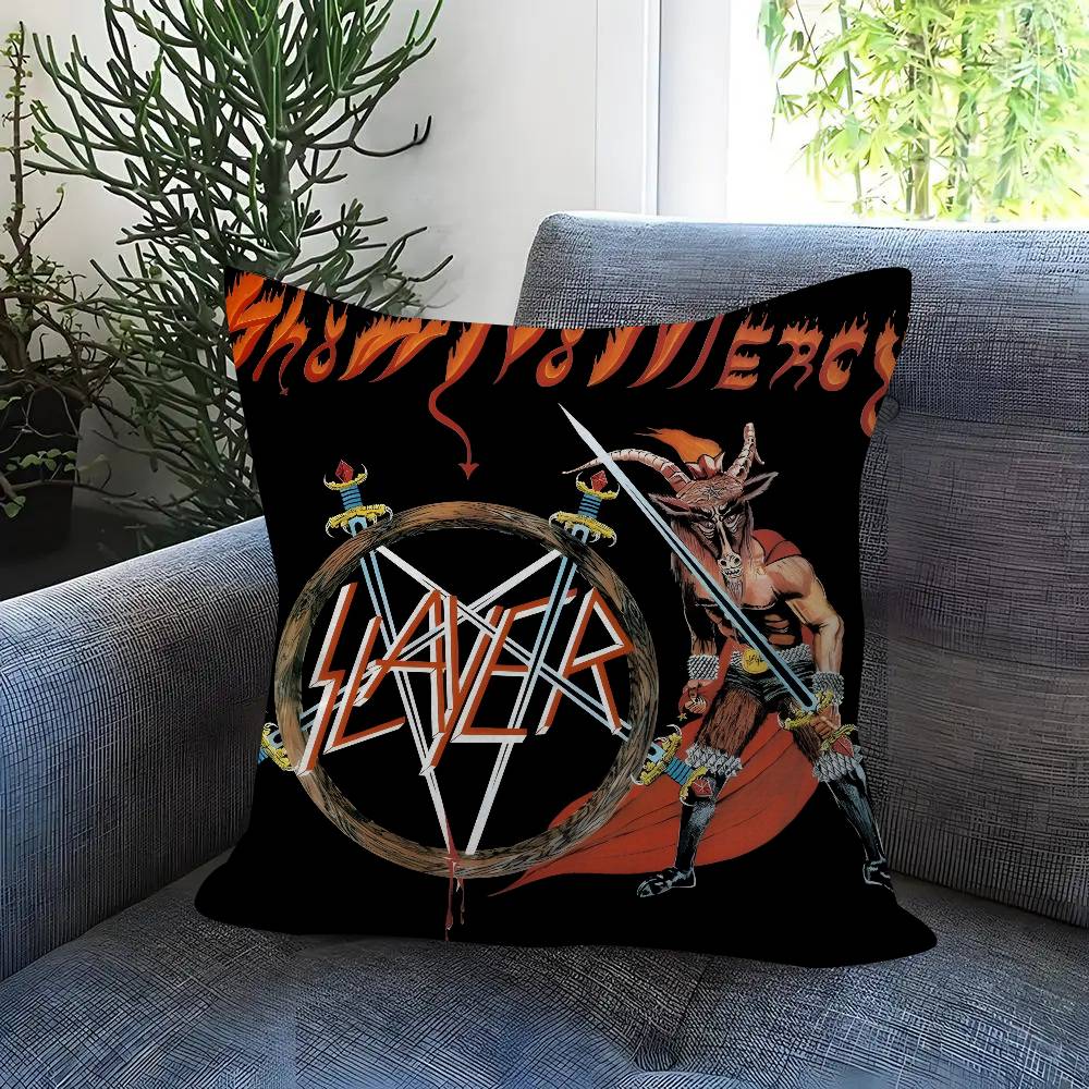 Classic Band Slayer Maple Design Cushion Cover Happy Autumn Harvest Decor Holiday Decorati Pillow Cover