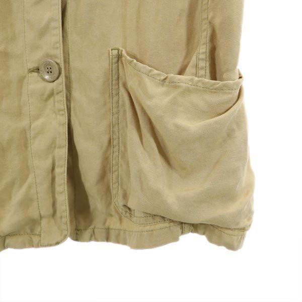 ARMANI JEANS Made in Italy Linen Blend Jacket 40 beige Women Used