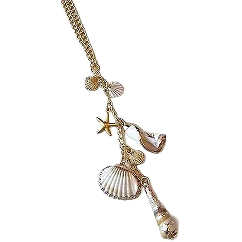 Hand-made Starfish Conch Sea Shells Ocean Ornaments Nordic Coastal Hanging Charm Boho Beach Themed Home Decor Accessories