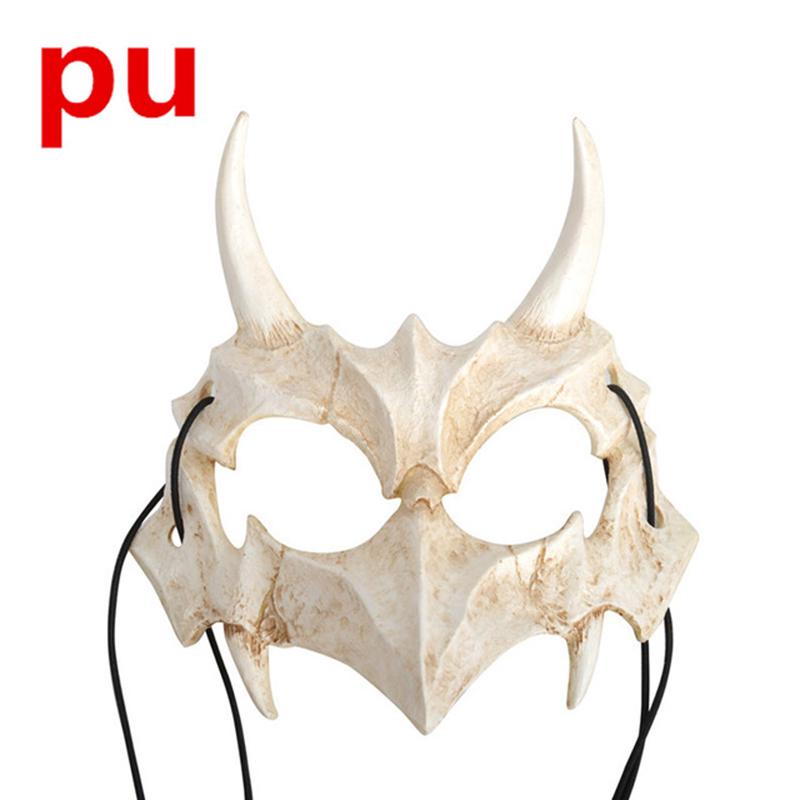 Masque dragon japonais Cosplay Neutre Halloween Masque de résine naturelle