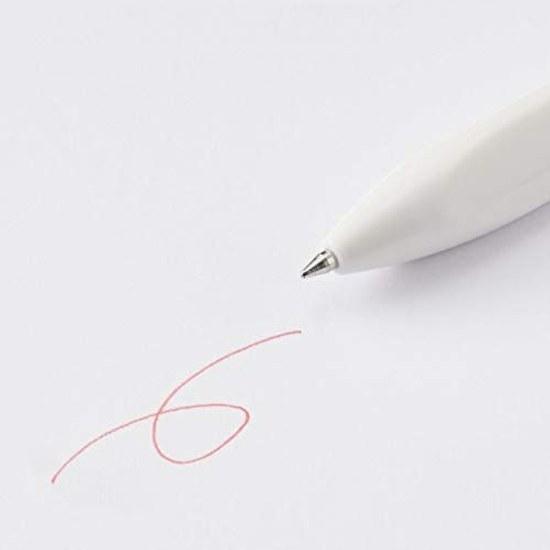 Muji Triangle Two-Color Ballpoint PenMechanical Pencil Body White Ink Black/Red 0.7mm Sharp 0.5mm Oil-Based