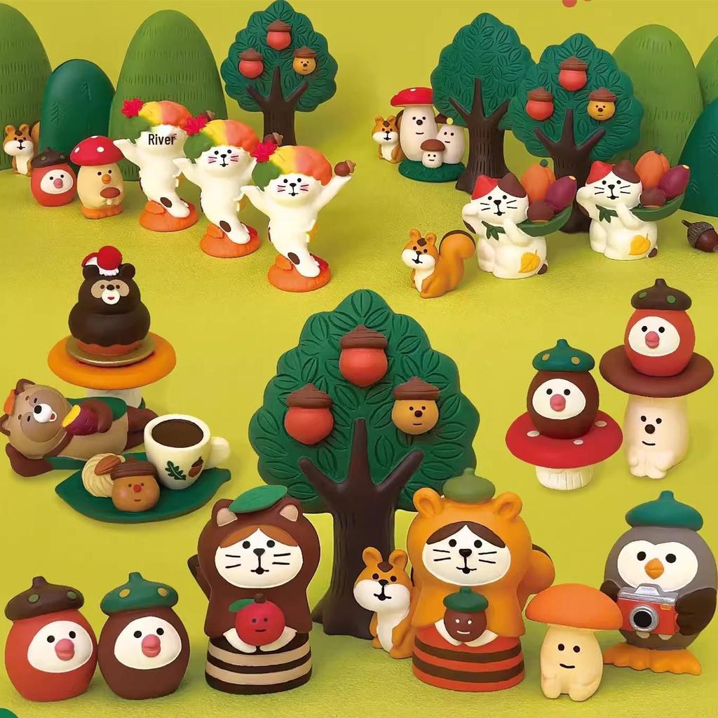 Japanese Zakka Milk Carton Hot Spring Cat Mini Resin Ornament for Miniature Photography