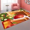 Merry Christmas Gifts Pattern Red Carpet Living Room Holiday Sofa Bedroom Study Kitchen Entrance Rug Non-slip Home Decor Mat
