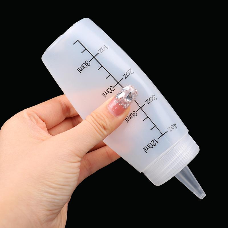 120/350/450Ml Plastic Needle-Nosed Scale Squeeze Bottle Leak-Proof For Kitchen
