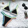 Micro Bikini Women Swimwear Halter Patchwork Bathing Suit Swimsuit Thong Bikini Beach Wear