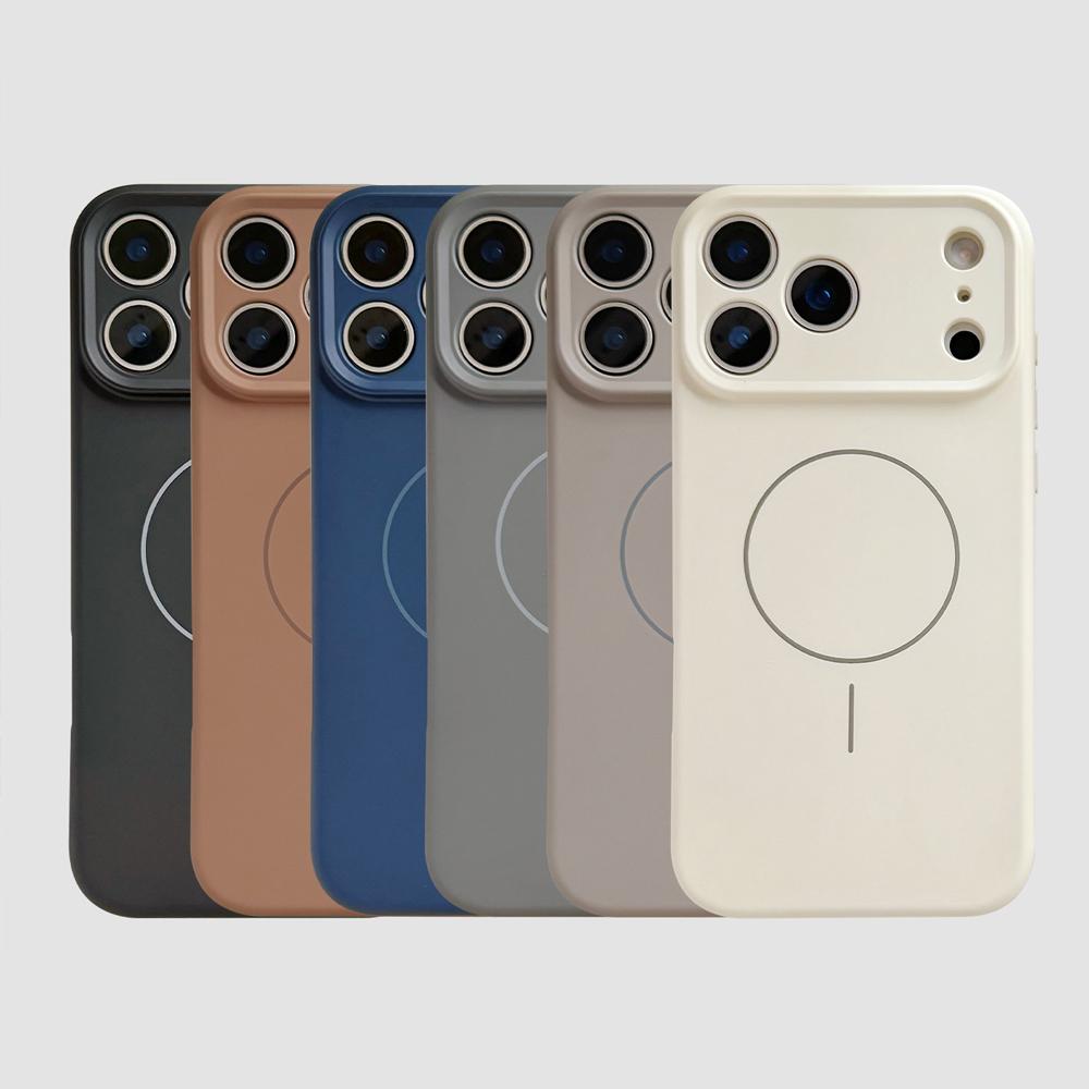 For  Liquid Silicone Phone Cases For For Iphone 17 16 1 14 13 12 Pro Max 16 Plus Air Case Magnetic Wireless Charging Cover