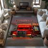 Peterbilt Heavy Trucks Customize Your Name Floor Rug Office Rug Perfect for Balcony Decorate room Hallway Study room Antislip Carpet Office home decor