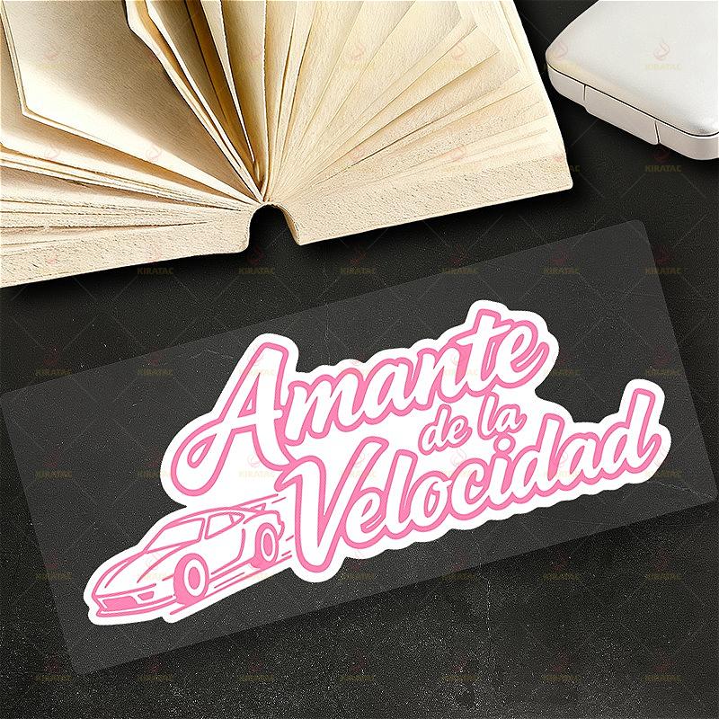 1pc New Original  Amante De La Velocidad Car Stickers for Car Windows Trunk Motorcycle Fairings Scooters Waterproof Vinyl Decals