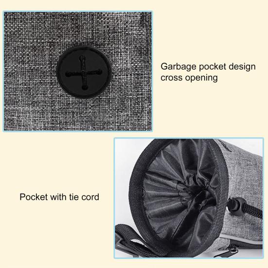 Dog Treat Pouch Multifunctional with Waist Belt Oxford Cloth Large Capacity Dog Snack