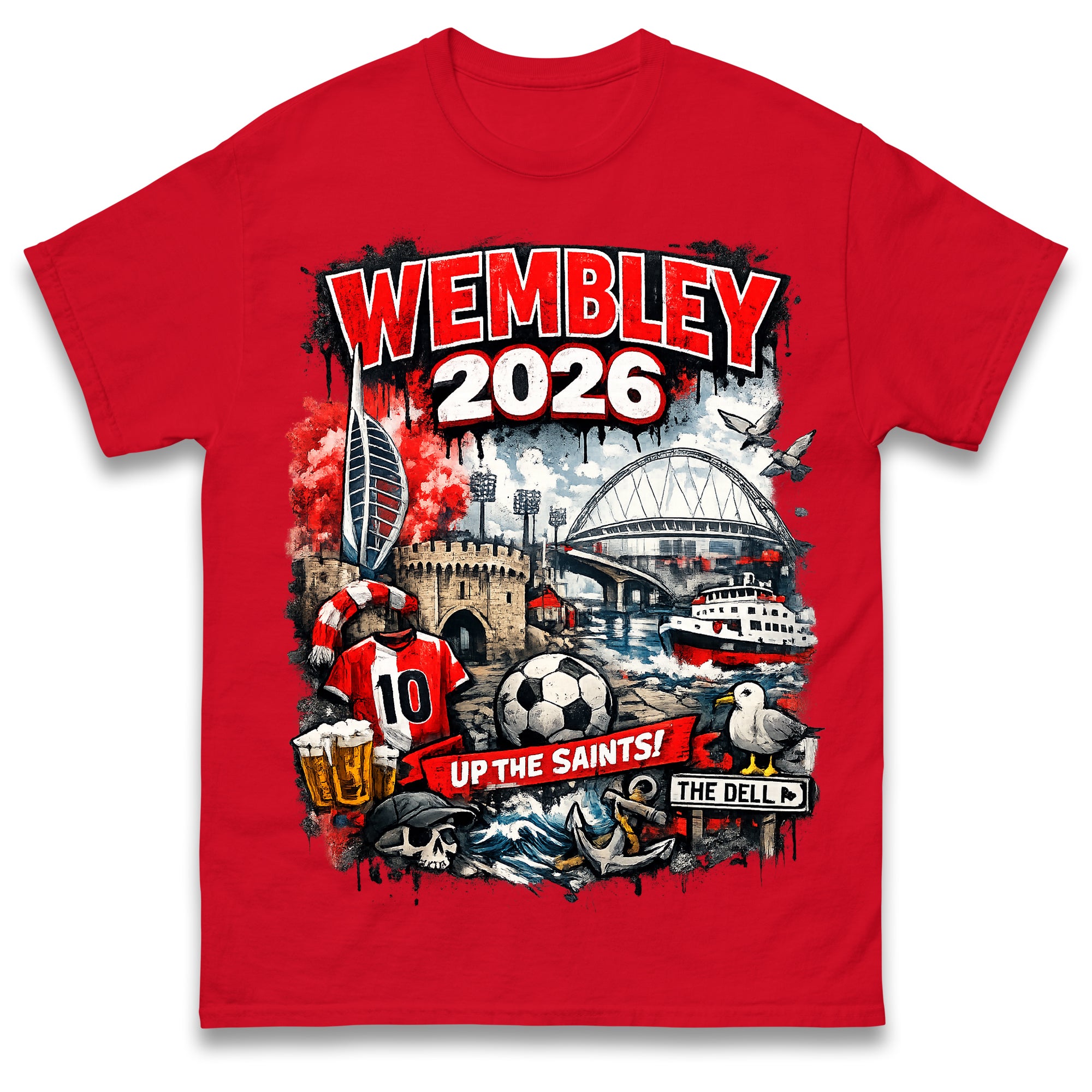 Southampton Wembley 2026 Mens T Shirt Womens Tops Tees S