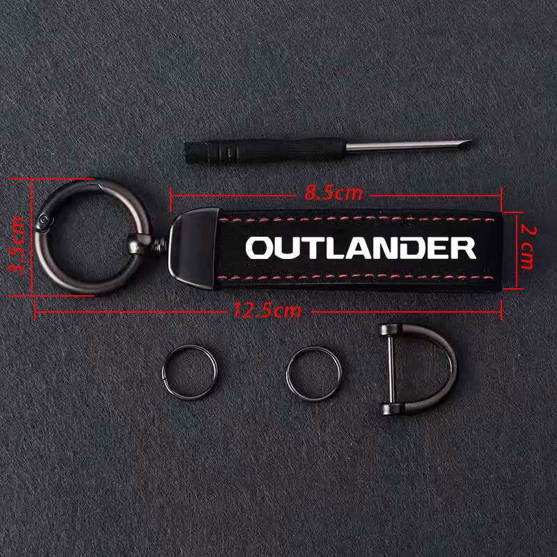 Anti-lost Car Keychain Fashing Decoration Keyring Auto Vehicle Key Chain Holder Gift For Mitsubishi Outlander Car Accessorie