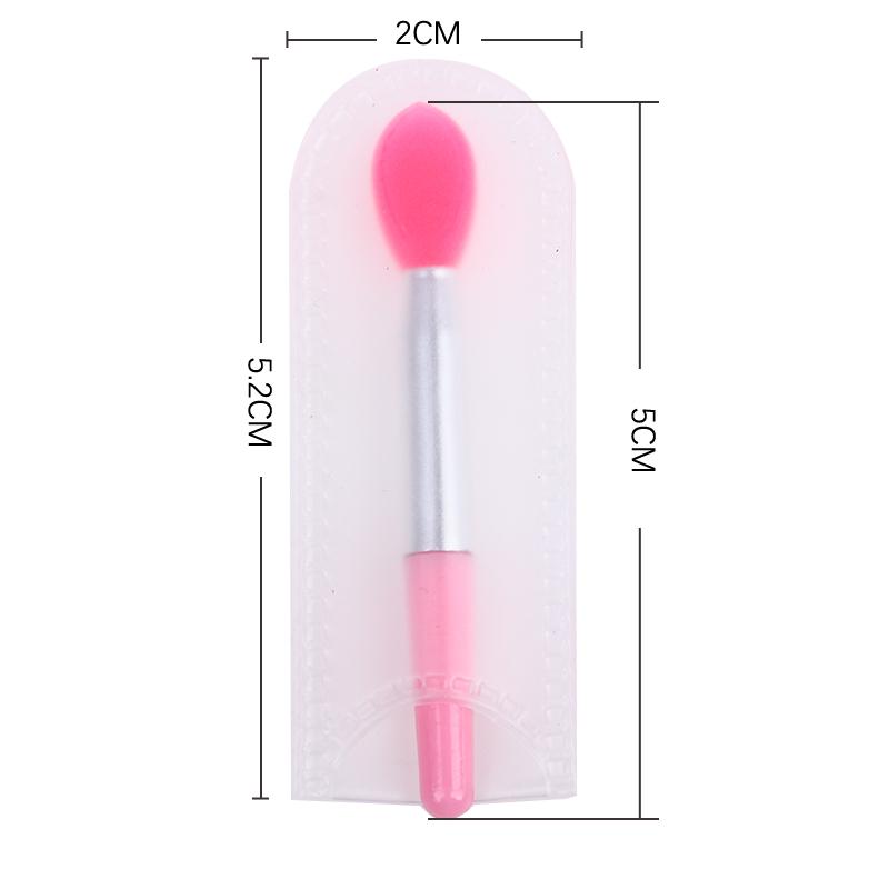 1Pc Portable Silicone Head Eyeshadow Lip Applicator Brush Makeup Brushes With Eva Bag Cosmetic Beauty Makeup Tools