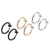 3piece Hypoallergenic Hoop Earrings For Allergy-free Wear Clip On Earrings Clip Earrings Spring Clip