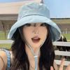 Wide Brim Fisherman Caps Candy Color Sun Hats Fashion Summer Cap  Women