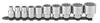 STAHLWILLE 12918/10-50 1/2 in Drive Socket Set with 10-Piece Rail