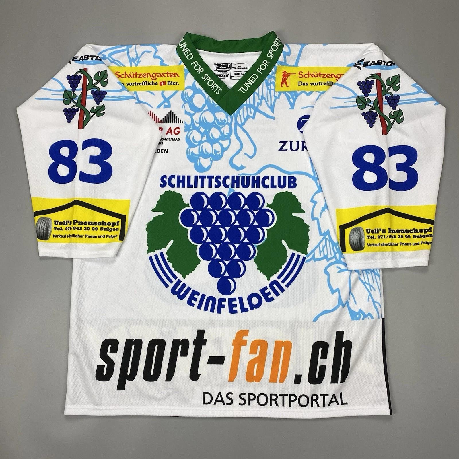 

SCHLITTSCHUH CLUB WEINFELDEN #83 Jersey Hockey Shirt SW4U Mens Size XL Swiss XL
