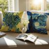 Post Impressionism VVincent Willem van Gogh Cushion Cover Pillowcase Antidustmite Invisible Zipper Short Plush Sofa Cushion