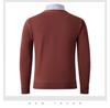 2025 Men's Winter V-neck Knit Cardigan: Casual, Warm, Thickened Base Layer